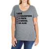 i have 2 daughter Ladies Curvy T-Shirt