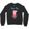 peppa pig sister pig Crewneck Sweatshirt