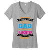 Super Cool Dad Of A Freaking Awesome Daughter Women's V-Neck T-Shirt