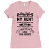 Dear Aunt, Thanks For Being My Aunt Ladies Fitted T-Shirt