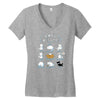 cat's resume Women's V-Neck T-Shirt