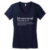 Bisexual Dictionary Women's V-Neck T-Shirt
