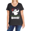 i,m just here for the boos! Ladies Curvy T-Shirt