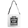 new i put ketchup Adjustable Strap Totes