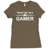 trust me i'm a gamer funny Ladies Fitted T-Shirt