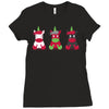 Three Cute But Angry Unicorn Ladies Fitted T-Shirt
