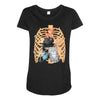 cats İn rib Maternity Scoop Neck T-shirt