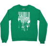 banksy street art zebra bar code Crewneck Sweatshirt