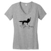 the coolest wolf moment ever Women's V-Neck T-Shirt