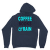 coffee books and rain Unisex Hoodie