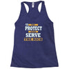 to protect and serve the rich Racerback Tank