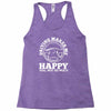 driving makes me happy younot so much Racerback Tank