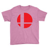 smash bros tribute unisex vinyl Youth Tee
