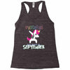 september born unicorns Racerback Tank