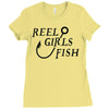 reel girls fish Ladies Fitted T-Shirt