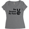 dos cervezas por favor Women's Triblend Scoop T-shirt