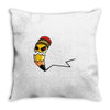 pencil monster Throw Pillow