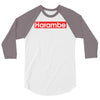 harambe gorilla 3/4 Sleeve Shirt