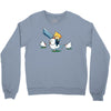 mighty hero atop a chicken Crewneck Sweatshirt