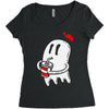 soda ghost Women's Triblend Scoop T-shirt