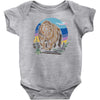 polygon bear graphic Baby Onesie
