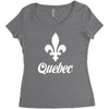 quebec canada Women's Triblend Scoop T-shirt