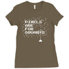 pixels are for squares Ladies Fitted T-Shirt