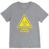 biohazard symbol laboratory hazard warning sign V-Neck Tee