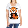 red fox 3 Ladies Curvy T-Shirt