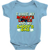mommy's looks daddy's gas Baby Onesie