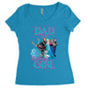 dad of the birthday girl Women's Triblend Scoop T-shirt