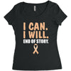 I Can I Will End Of The Story Women's Triblend Scoop T-shirt