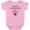 happy valentine day lovely Baby Bodysuit