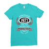 vintage quality without compromise 1973 aged to perfection Ladies Fitted T-Shirt