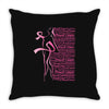 breast cancer Throw Pillow