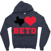 Texas Loves Beto Zipper Hoodie