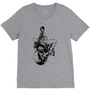 biker girl V-Neck Tee