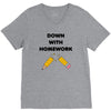 down with homework V-Neck Tee