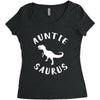 Auntiesaurus Women's Triblend Scoop T-shirt