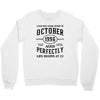 legends were born in october genuıne 1996 qualıty one kind of aged l Crewneck Sweatshirt