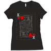 king of hearts playing card Ladies Fitted T-Shirt