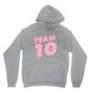 team 10 light pink Unisex Hoodie