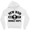 rookie new dad 2017 Zipper Hoodie
