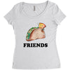 Best Friends Tacos Women's Triblend Scoop T-shirt