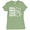 real men love cats Ladies Fitted T-Shirt