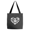 cat love paw Tote Bags