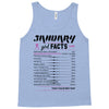 January Girl Facts Aquarius Tank Top