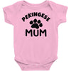 pekingese mum Baby Onesie