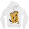 bruce, the dragon Zipper Hoodie