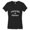 cocaine and caviar   mens hoodie cocain Women's V-Neck T-Shirt